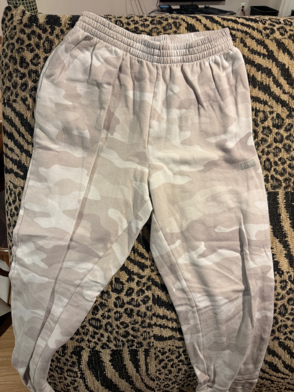 PINK Victoria's Secret Beige Camo Jogger Sweatpants